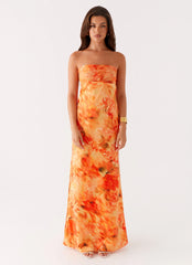 Carmen Maxi Dress - Sunset Floral