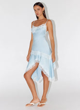 Starla Midi Dress - Pale Blue