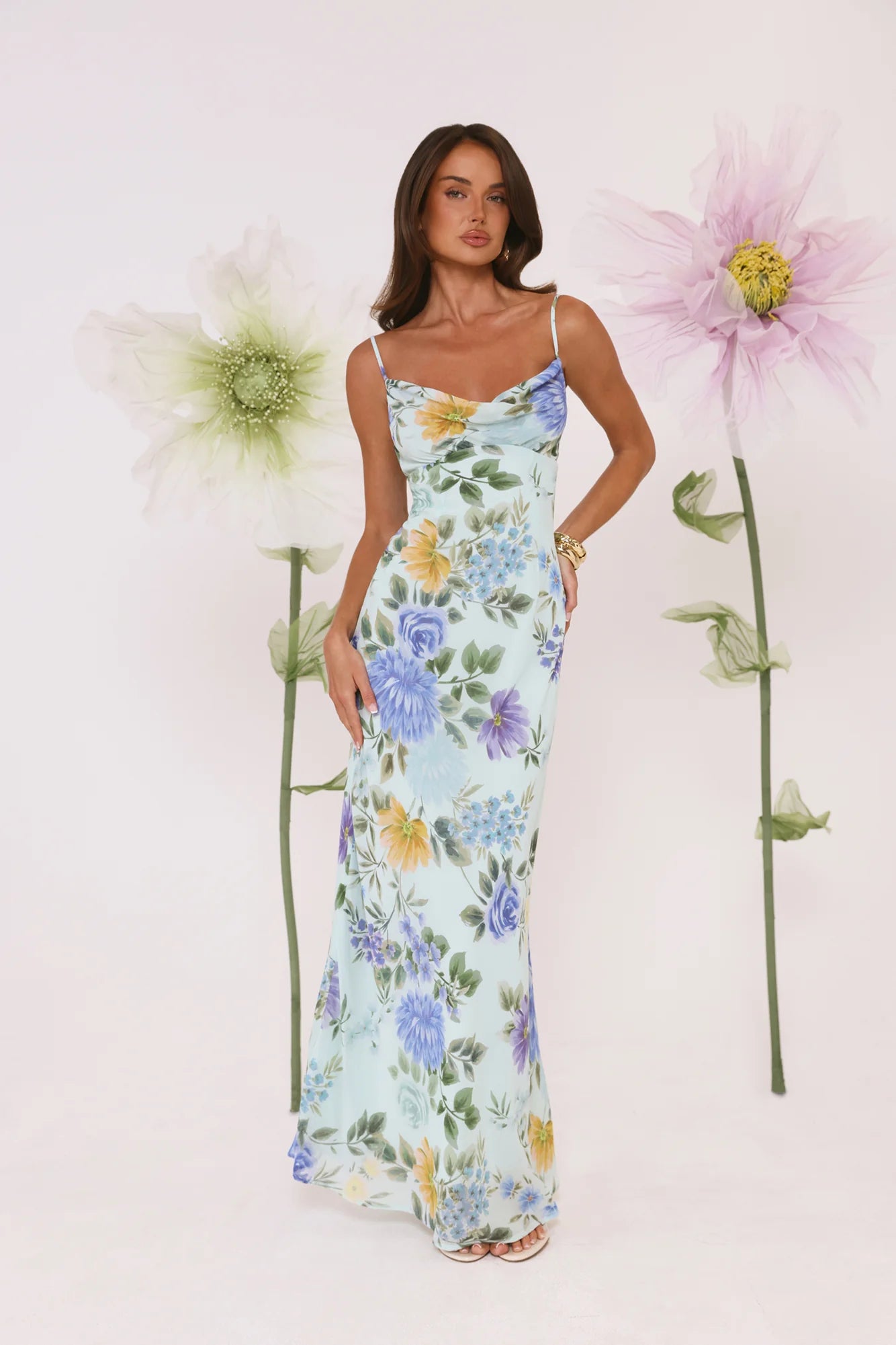 Moonflower Glow Maxi Dress Floral
